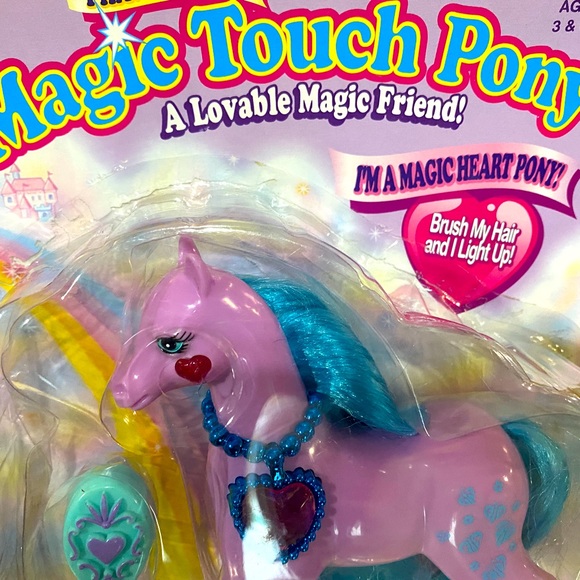 MAGIC TOUCH PONY VTG 90s MAGIC HEART PONY HEARTS LIGHT UP & BLINK BUNDLE OF 2 - Picture 11 of 16